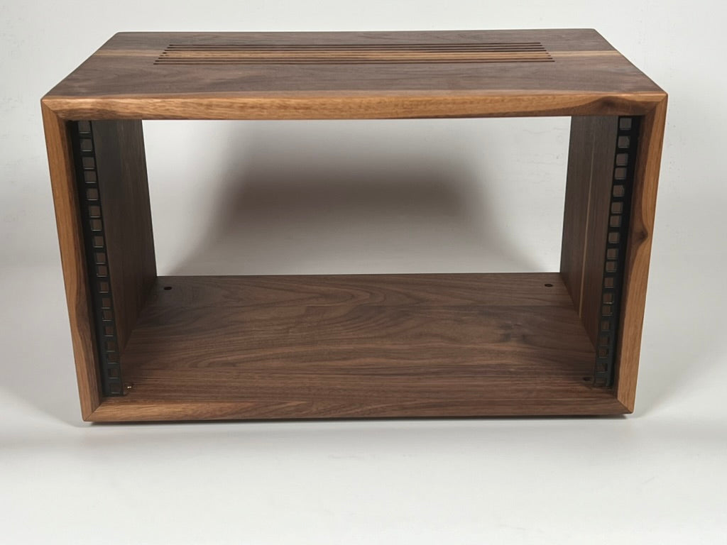 Studio Rack - Solid Walnut (mix of light and dark grain)