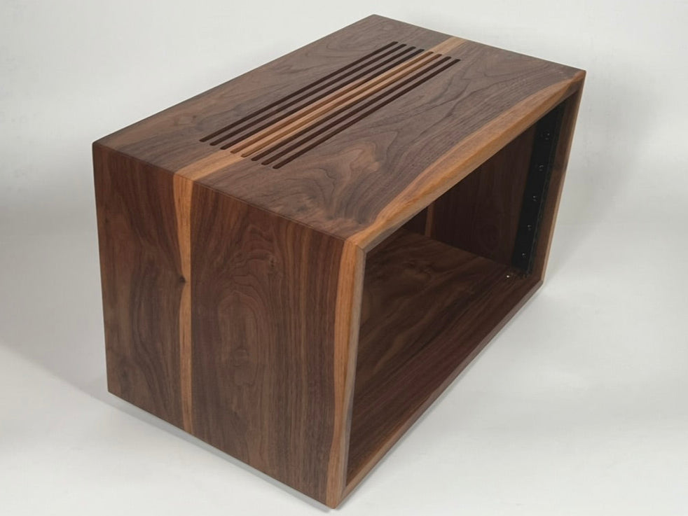 Studio Rack - Solid Walnut (mix of light and dark grain)