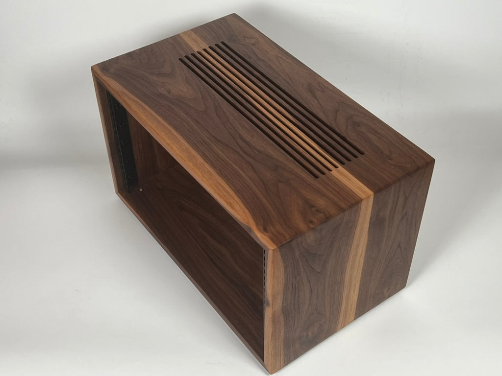 Studio Rack - Solid Walnut (mix of light and dark grain)