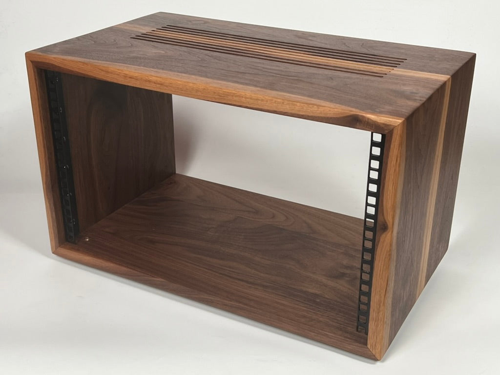 Studio Rack - Solid Walnut (mix of light and dark grain)