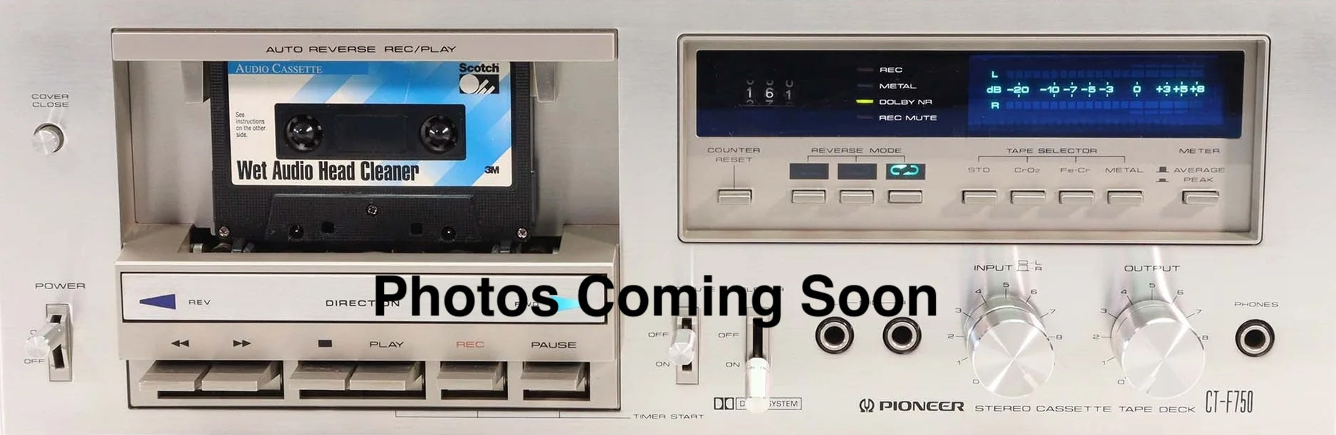 Pioneer CT-F750 Cassette Deck Case