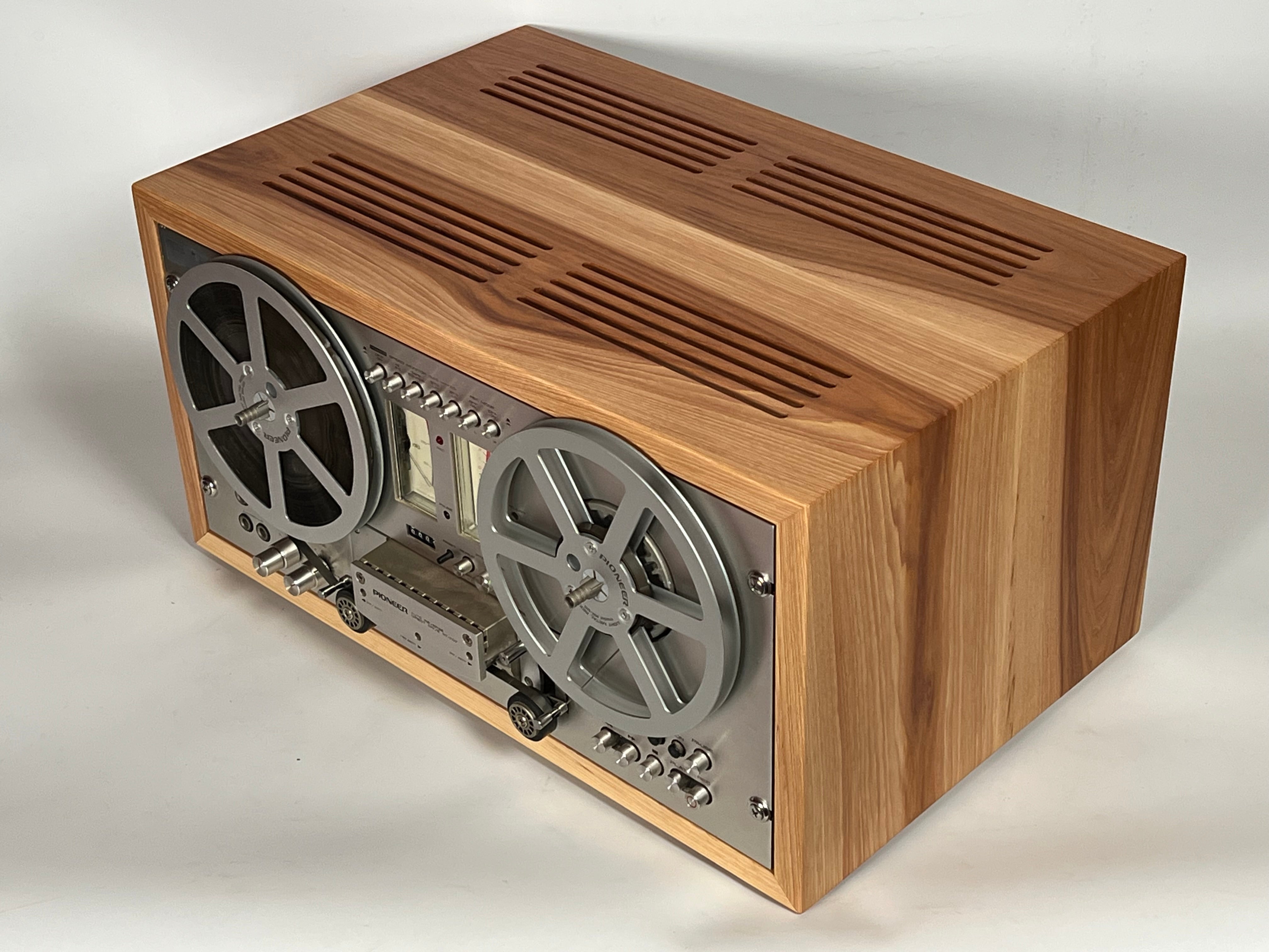 Pioneer RT-707 Reel-to-reel Tape Deck Case (wood slot venting)