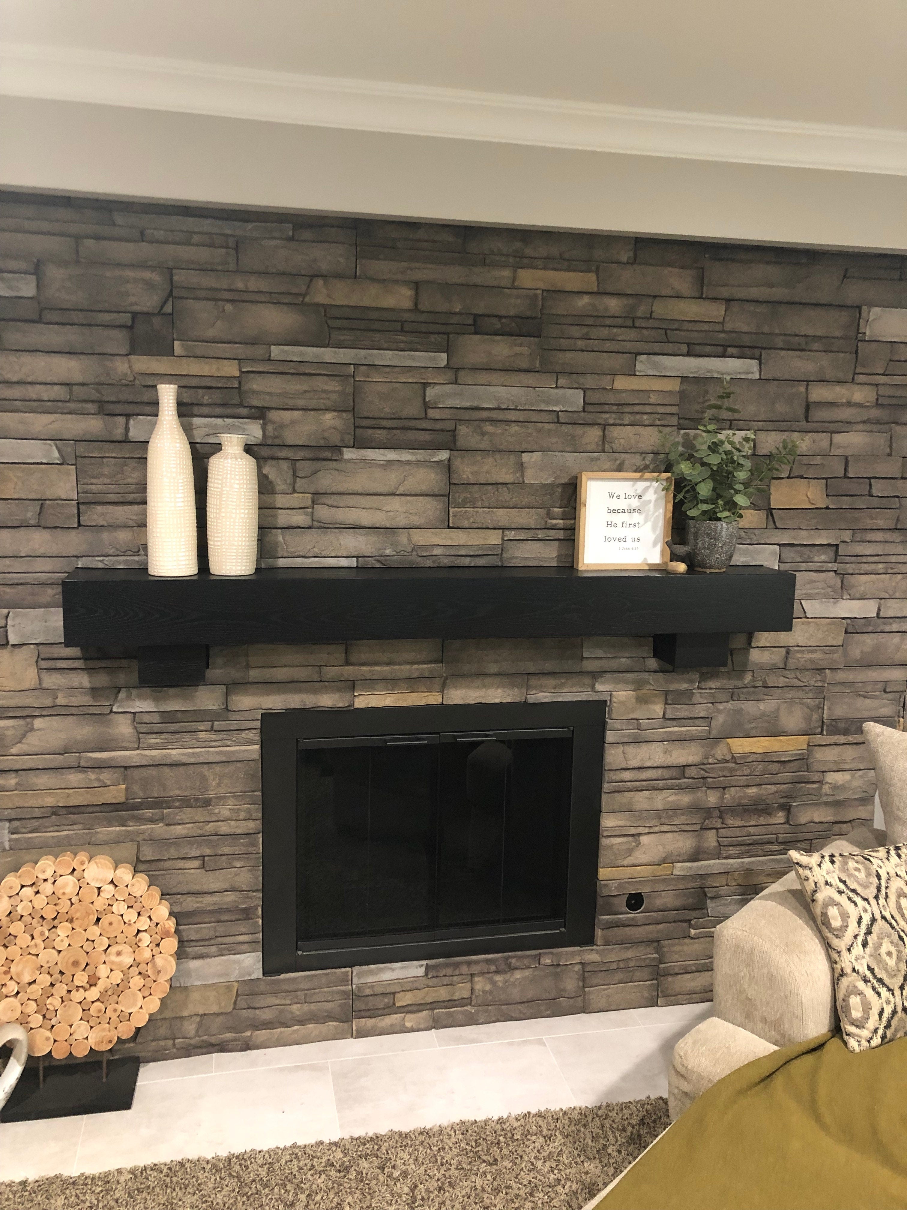 Oak Mantel (black)