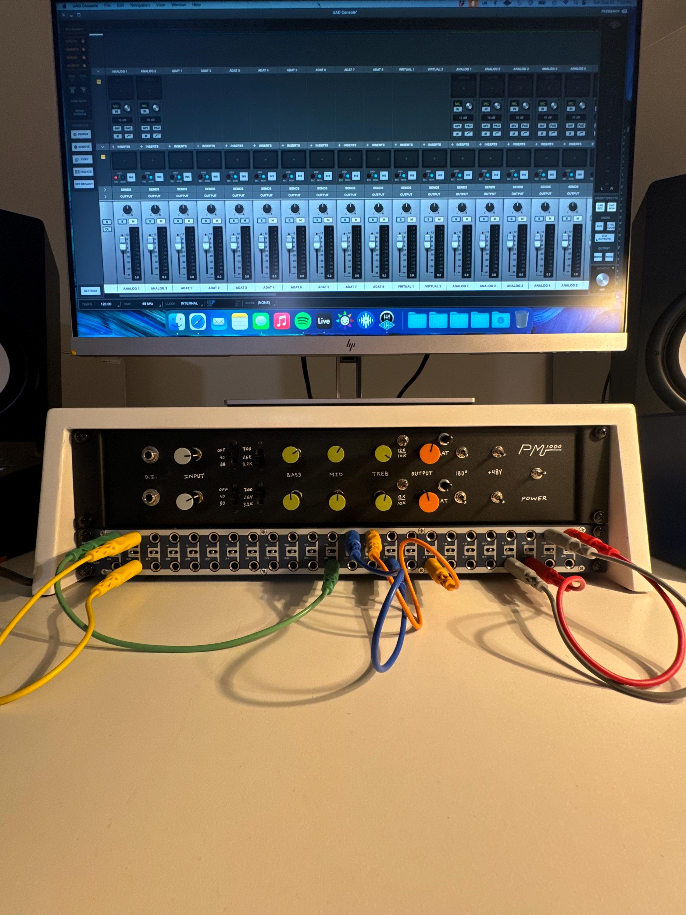 Desktop Studio Rack - Maple, Painted White