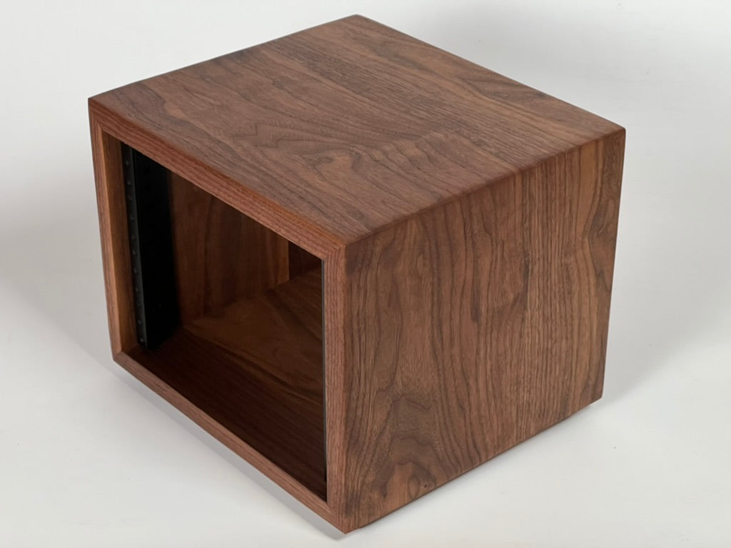 Studio Rack - Half-width Solid Walnut for 9.5" equipment