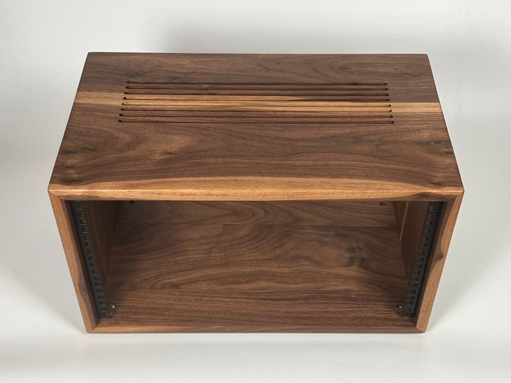 Studio Rack - Solid Walnut (mix of light and dark grain)