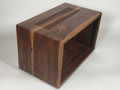 Studio Rack - Solid Walnut (mix of light and dark grain)