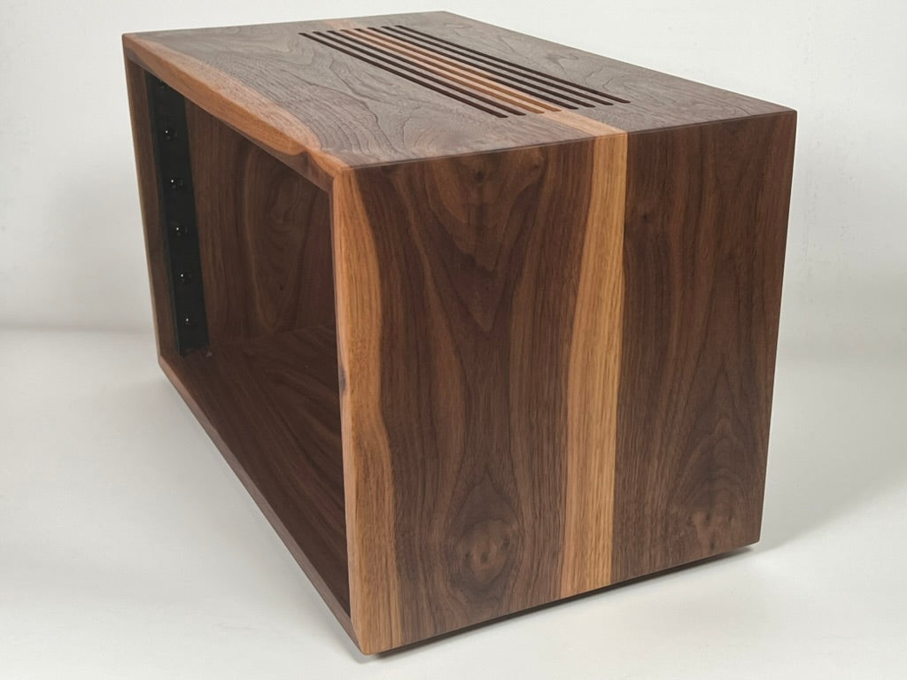 Studio Rack - Solid Walnut (mix of light and dark grain)