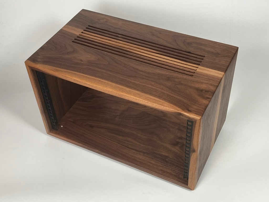 Studio Rack - Solid Walnut (mix of light and dark grain)