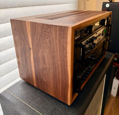 Studio Rack - Solid Walnut (mix of light and dark grain)