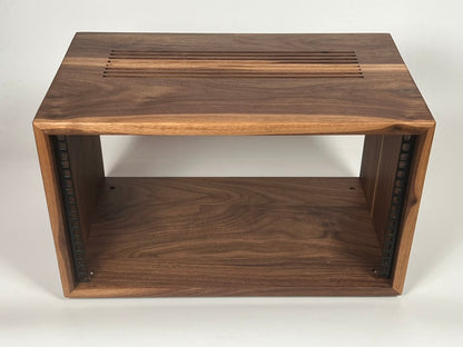 Studio Rack - Solid Walnut (mix of light and dark grain)