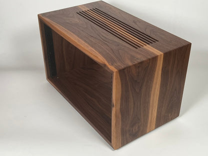 Studio Rack - Solid Walnut (mix of light and dark grain)