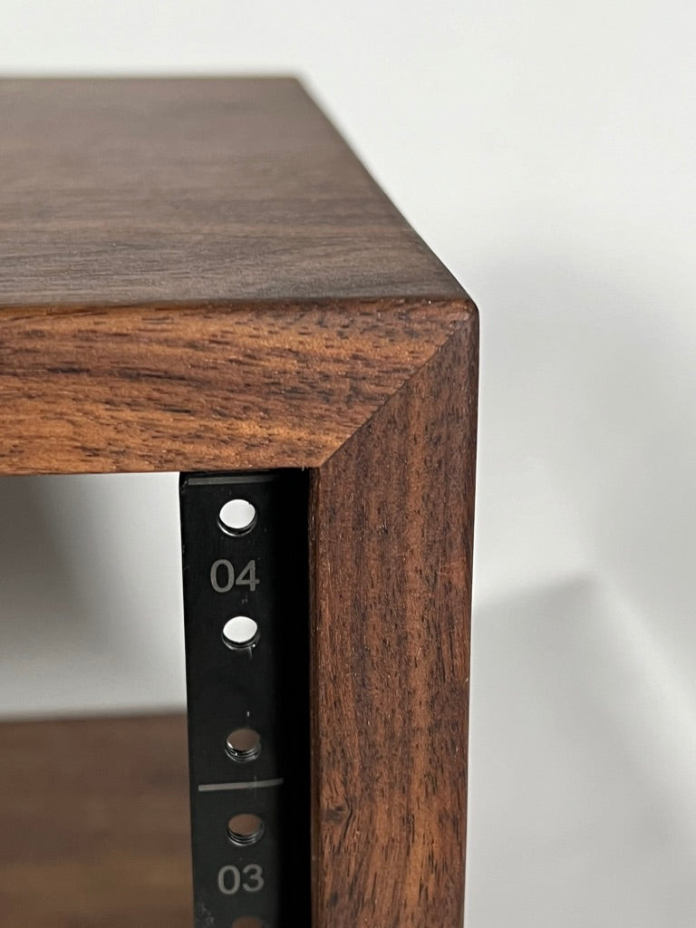 Studio Rack - Solid Walnut for 19" Rack-mount Equipment